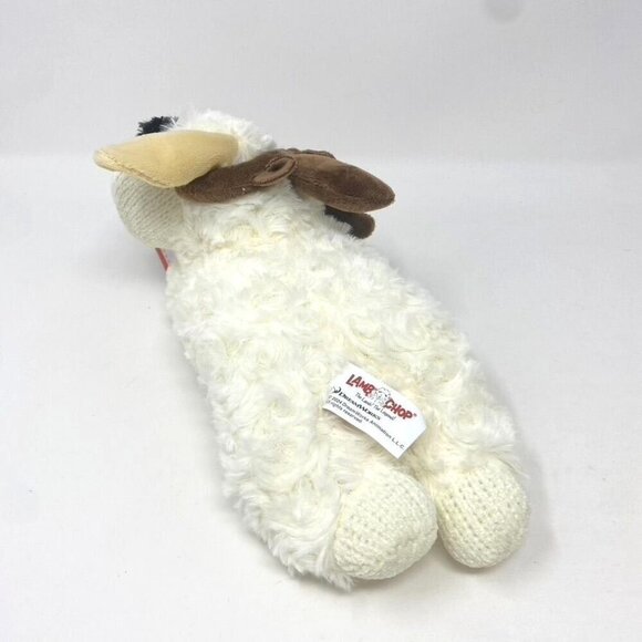 Multipet Lamb Chop with Antlers Dog Interactive Plush Toy 10.5" Holiday - Picture 2 of 6